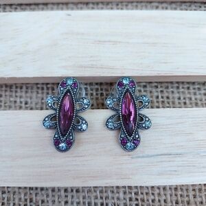Vintage-Inspired Marquise Crystal Earrings By 1928